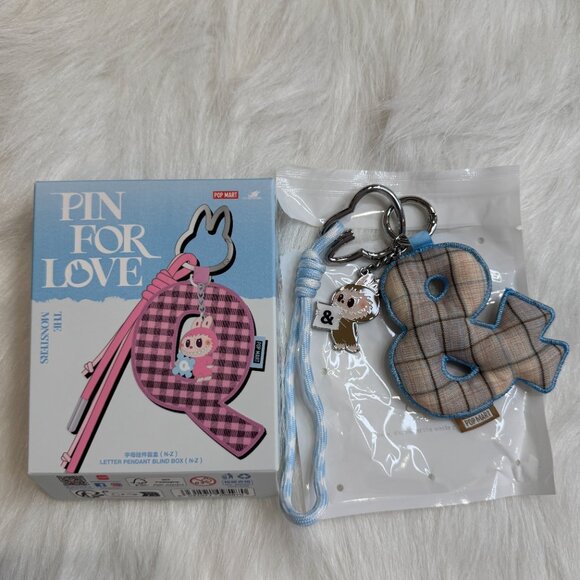AUTHENTIC Labubu Pin for Love Plush Pendant + Letter Pendant Set – & - Picture 3 of 5